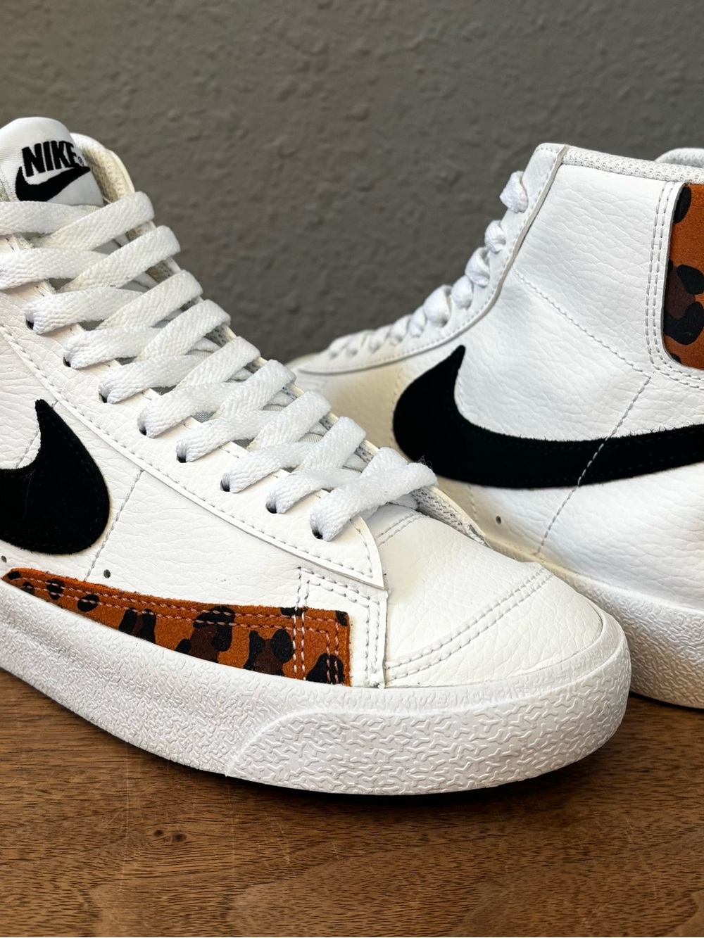 Nike Blazer Mid '77 GS 'White Leopard' sneakers Youth 4